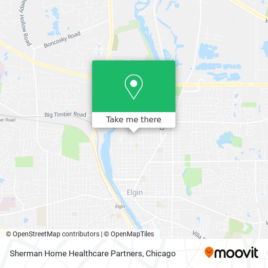 Sherman Home Healthcare Partners map