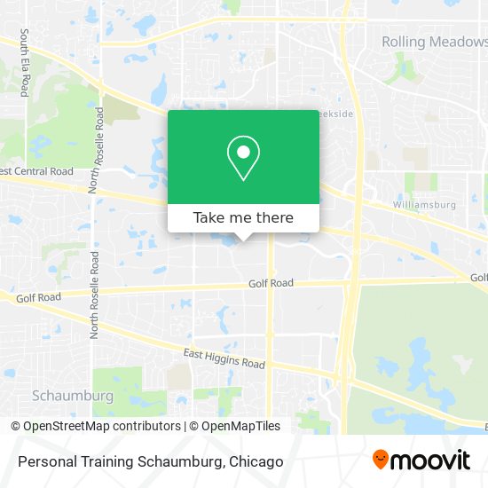 Personal Training Schaumburg map