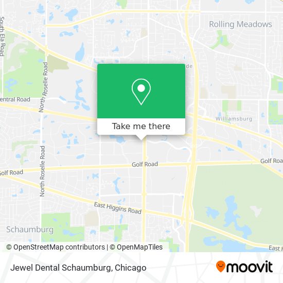 Mapa de Jewel Dental Schaumburg