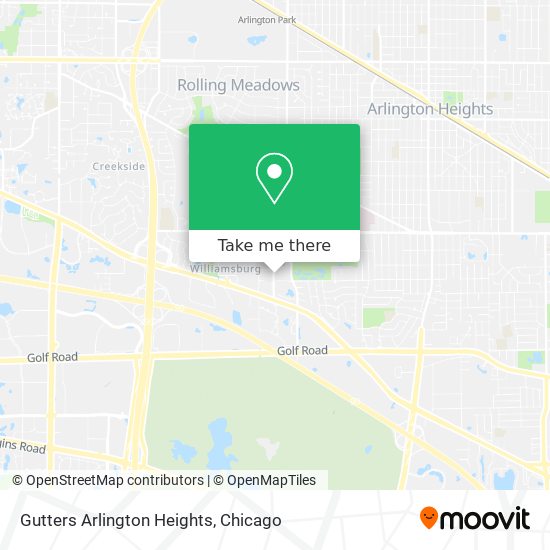 Mapa de Gutters Arlington Heights