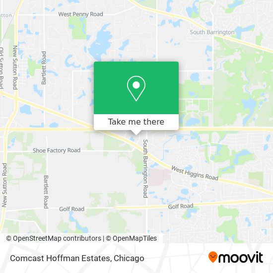 Comcast Hoffman Estates map