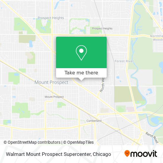 Walmart Mount Prospect Supercenter map