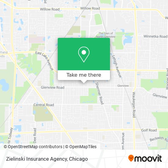 Mapa de Zielinski Insurance Agency