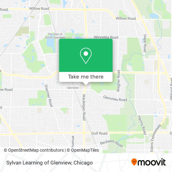 Mapa de Sylvan Learning of Glenview