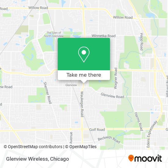 Mapa de Glenview Wireless