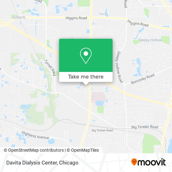 Davita Dialysis Center map