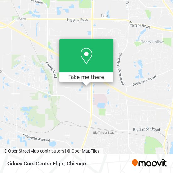 Kidney Care Center Elgin map