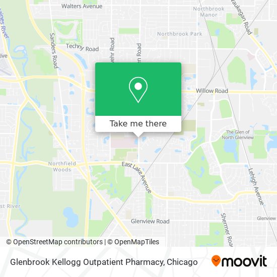 Mapa de Glenbrook Kellogg Outpatient Pharmacy