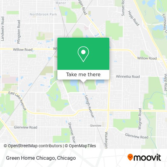 Green Home Chicago map