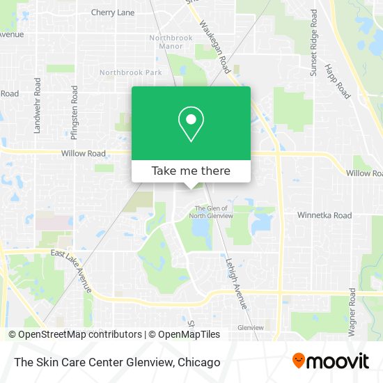 Mapa de The Skin Care Center Glenview