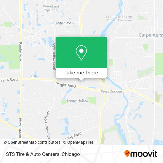 STS Tire & Auto Centers map