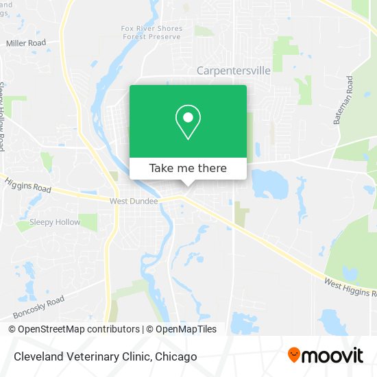 Cleveland Veterinary Clinic map