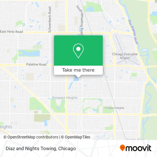 Diaz and Nights Towing map