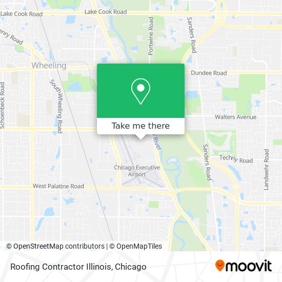 Mapa de Roofing Contractor Illinois