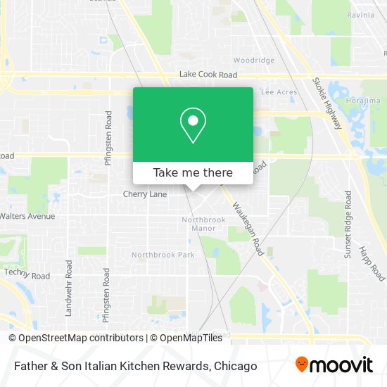 Father & Son Italian Kitchen Rewards map