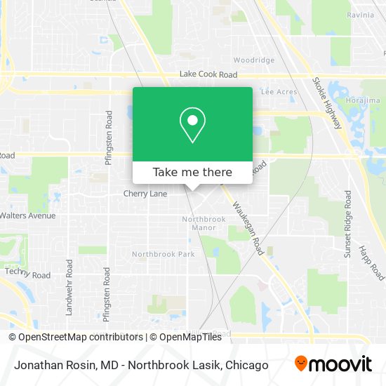 Mapa de Jonathan Rosin, MD - Northbrook Lasik