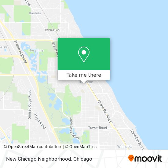 Mapa de New Chicago Neighborhood