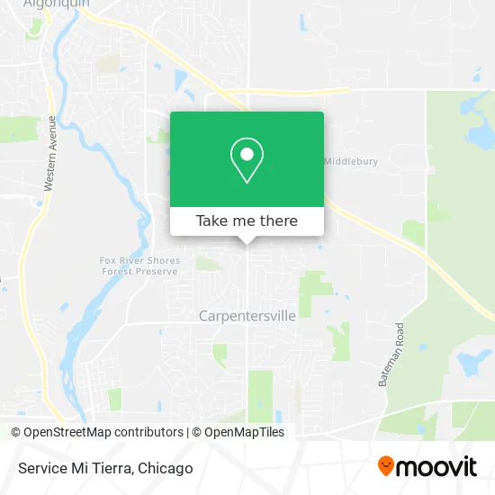 Service Mi Tierra map