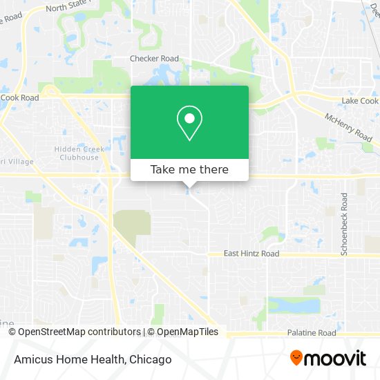 Amicus Home Health map