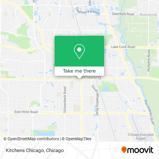 Kitchens Chicago map