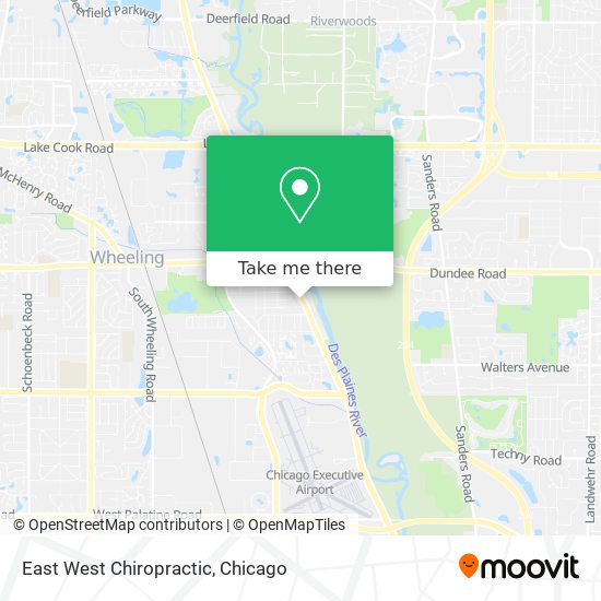 East West Chiropractic map