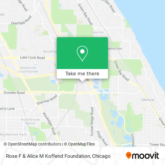Rose F & Alice M Koffend Foundation map