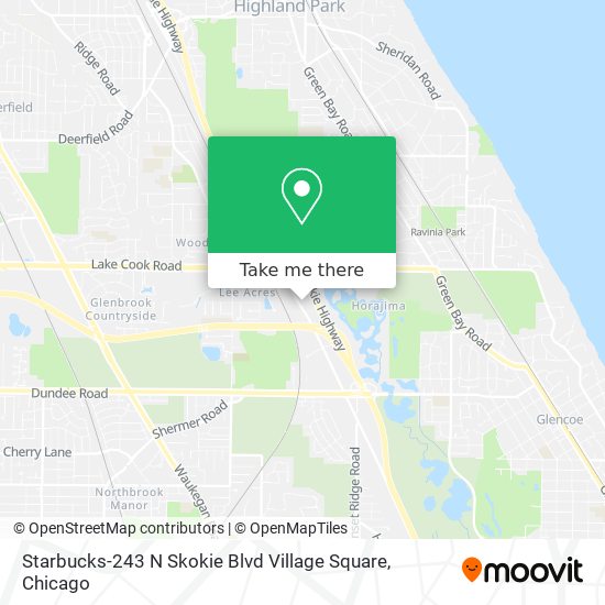 Mapa de Starbucks-243 N Skokie Blvd Village Square