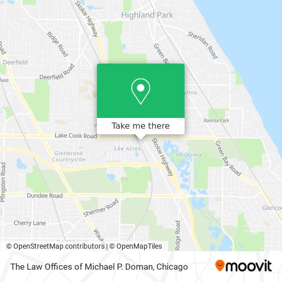 The Law Offices of Michael P. Doman map