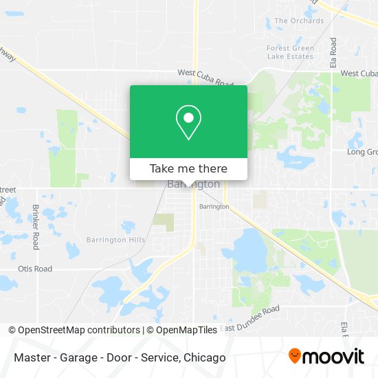 Master - Garage - Door - Service map