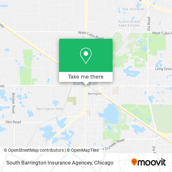 South Barrington Insurance Agencey map