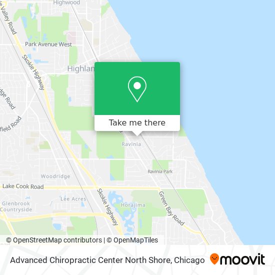 Advanced Chiropractic Center North Shore map