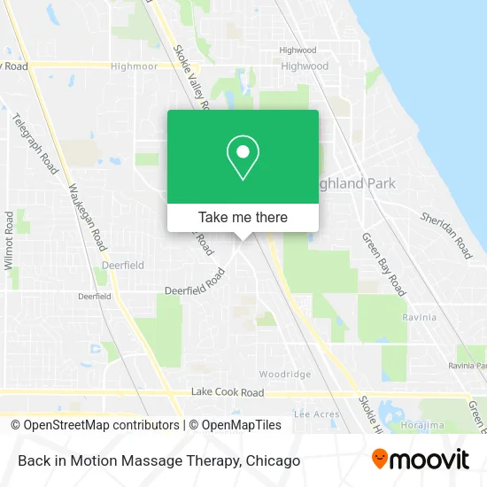 Back in Motion Massage Therapy map