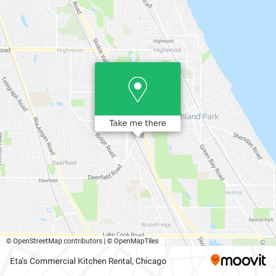 Eta's Commercial Kitchen Rental map