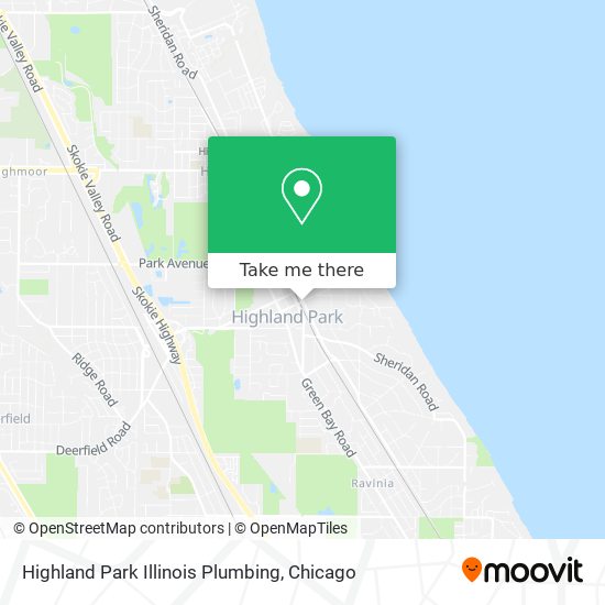 Highland Park Illinois Plumbing map