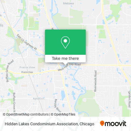 Hidden Lakes Condominium Association map