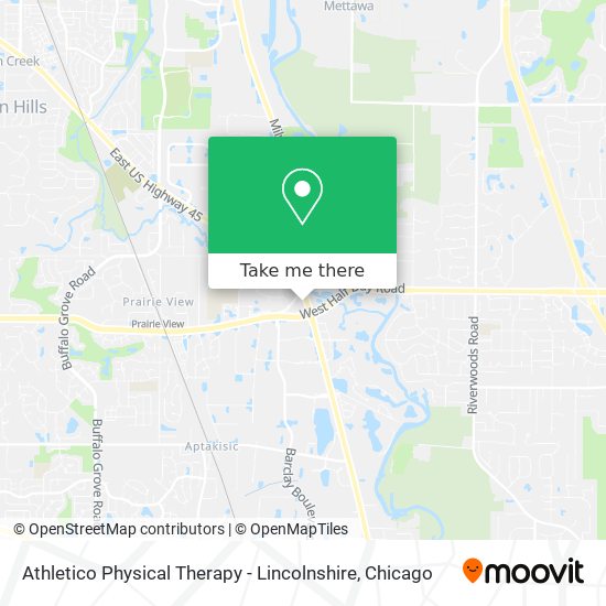 Athletico Physical Therapy - Lincolnshire map