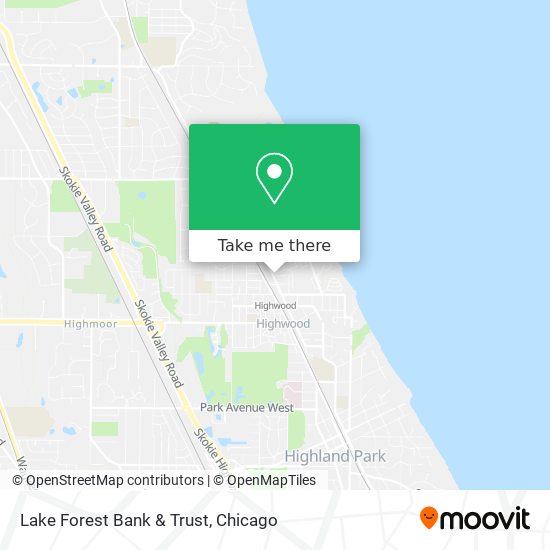 Lake Forest Bank & Trust map