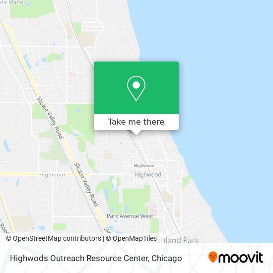 Highwods Outreach Resource Center map