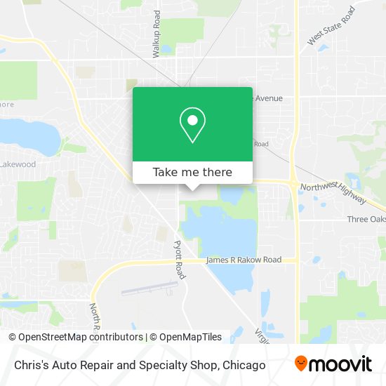 Chris's Auto Repair and Specialty Shop map