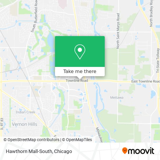 Mapa de Hawthorn Mall-South