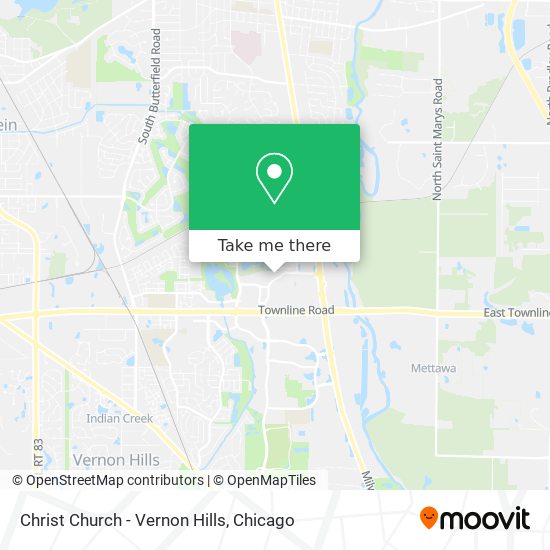 Mapa de Christ Church - Vernon Hills