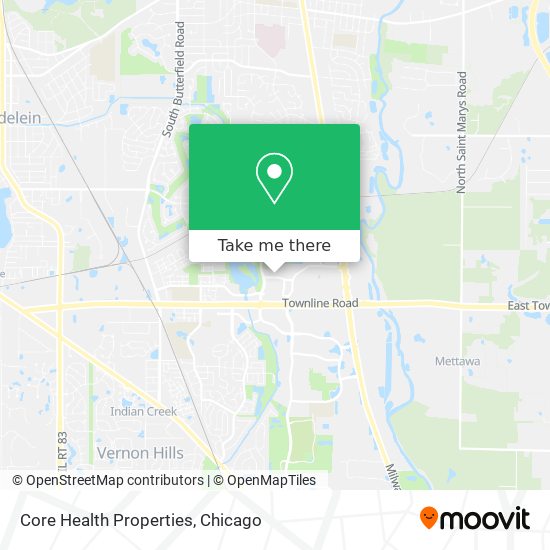 Core Health Properties map