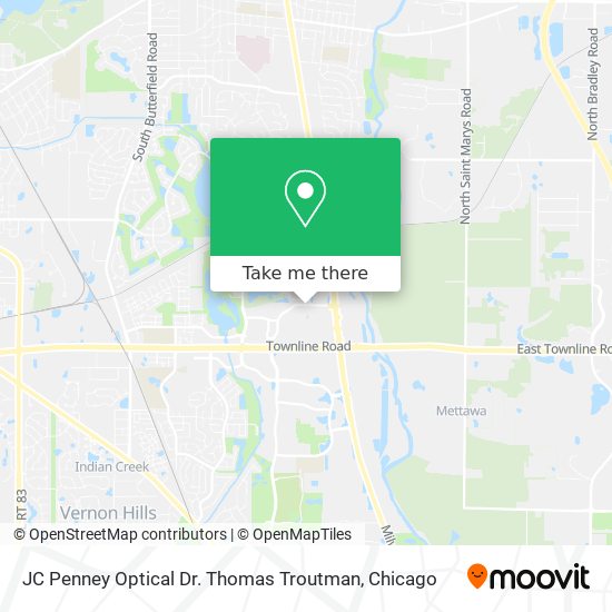 Mapa de JC Penney Optical Dr. Thomas Troutman