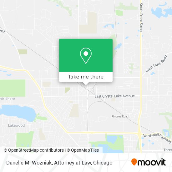 Danelle M. Wozniak, Attorney at Law map