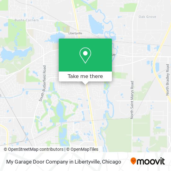 My Garage Door Company in Libertyville map