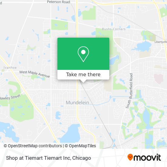 Mapa de Shop at Tiemart Tiemart Inc