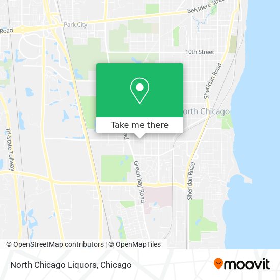 Mapa de North Chicago Liquors