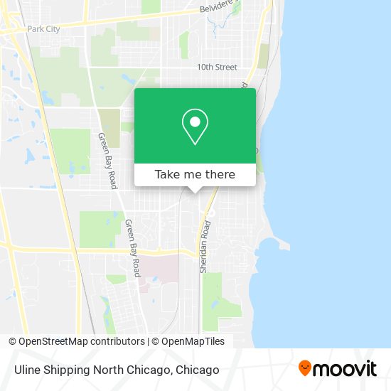 Uline Shipping North Chicago map