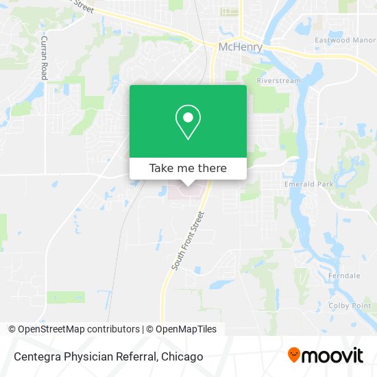 Centegra Physician Referral map