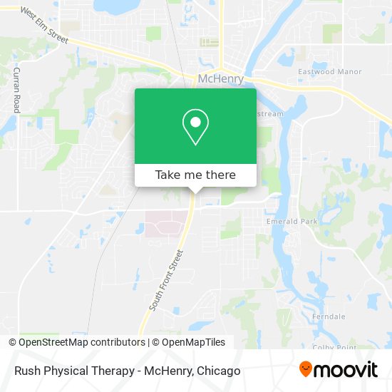 Rush Physical Therapy - McHenry map